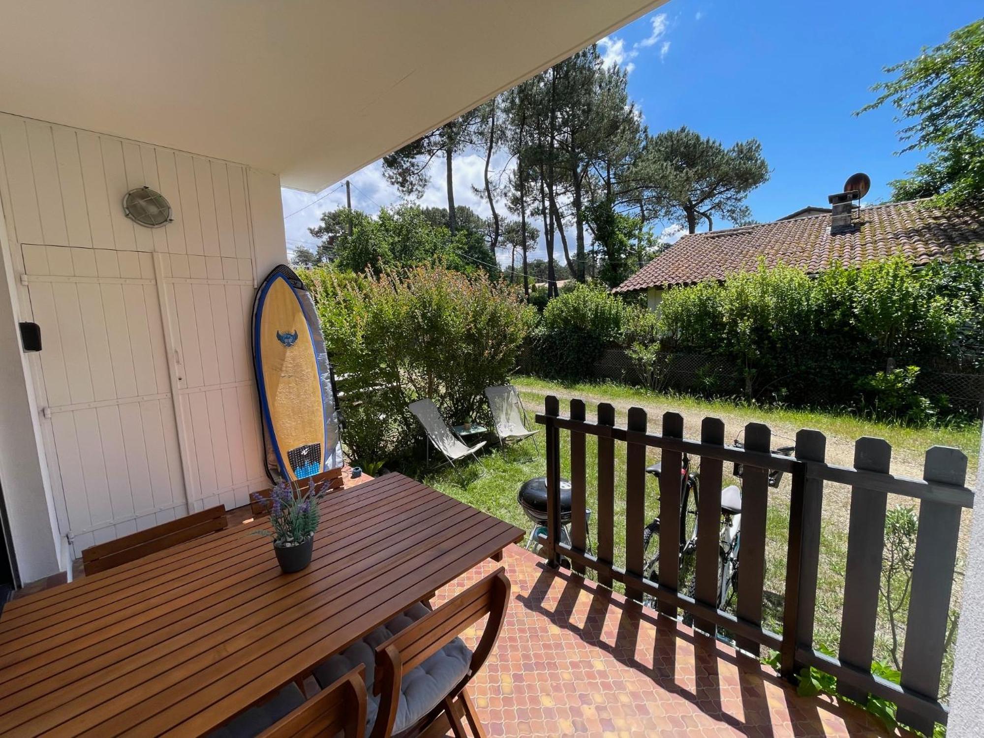 Appartement Avec Chambre, Terrasse Et Jardinet Proche Plage, Foret Pins, Piste Cyclable, Lac Mimizan Exterior foto