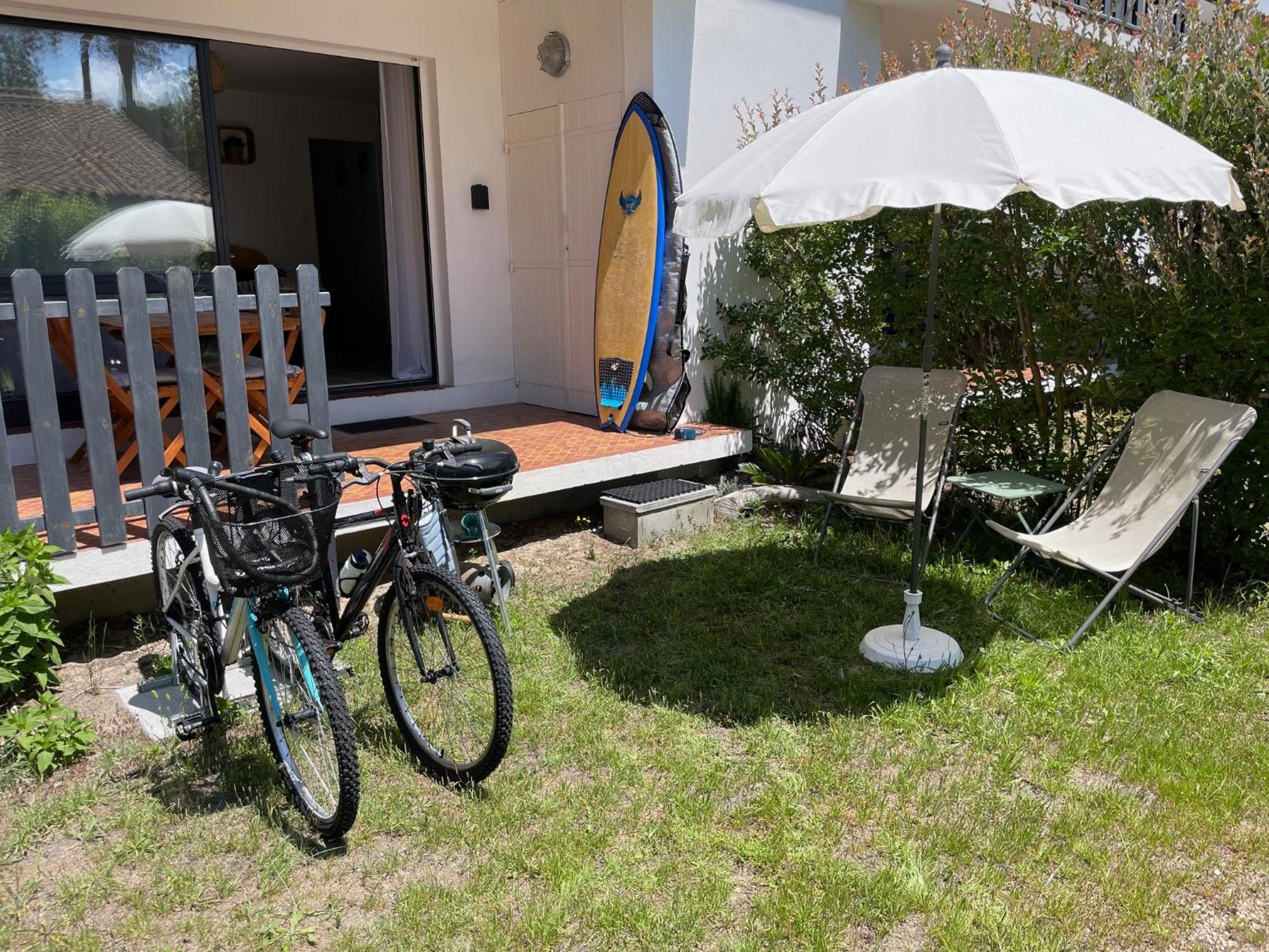 Appartement Avec Chambre, Terrasse Et Jardinet Proche Plage, Foret Pins, Piste Cyclable, Lac Mimizan Exterior foto